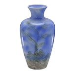Vaso de Ceramica Azul Montanha 30cm Espressione
