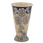 Ficha técnica e caractérísticas do produto Vaso de Ceramica Bege com Flores 32cm Espressione