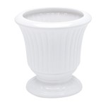 Ficha técnica e caractérísticas do produto Vaso de Cerâmica Branco 12cm Grece Prestige