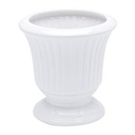 Ficha técnica e caractérísticas do produto Vaso de Cerâmica Branco 19cm Grece Prestige