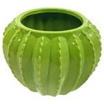 Ficha técnica e caractérísticas do produto Vaso de Cerâmica Cactos Verde 14,5cmx14,5cmx10,5cm Rojemac Verde
