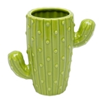Ficha técnica e caractérísticas do produto Vaso De Cerâmica Cactus Verde