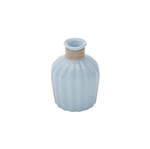 Ficha técnica e caractérísticas do produto Vaso de Cerâmica com Acabamento em Vidro Celo Azul Claro - F9-30249