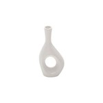 Ficha técnica e caractérísticas do produto Vaso de Cerâmica com Acabamento em Vidro Luminous Branco - F9-30257