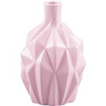 Ficha técnica e caractérísticas do produto Vaso de Cerâmica com Acabamento em Vidro Spike Rosa Claro - Prestige