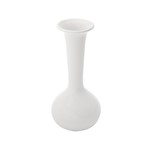 Ficha técnica e caractérísticas do produto Vaso de Cerâmica com Acabamento em Vidro Trumpet Branco 12X12X38,5cm