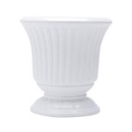 Ficha técnica e caractérísticas do produto Vaso de Cerâmica Grece 16cmx16cmx17cm Rojemac Branco