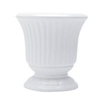 Ficha técnica e caractérísticas do produto Vaso de Cerâmica Grece Branco 12X12X12Cm - Prestige