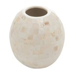 Ficha técnica e caractérísticas do produto Vaso de Cerâmica Oval 11cm Mop Prestige - Branco