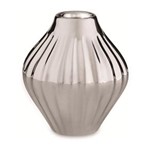 Ficha técnica e caractérísticas do produto Vaso de Cerâmica Prata 8cm Tadeu Mart