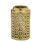 Ficha técnica e caractérísticas do produto Vaso de Cerâmica Reale Dourado 19cm Espressione