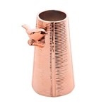 Ficha técnica e caractérísticas do produto Vaso de Cerâmica Tipo Galho com Pássaro - F9-25669 - Cobre