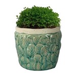 Ficha técnica e caractérísticas do produto Vaso de Cerâmica Verde Edge Pequeno Urban