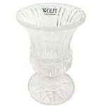 Ficha técnica e caractérísticas do produto Vaso de Cristal com Pe Athena 15cm Wolff 5352