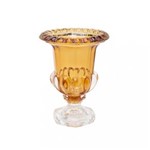 Ficha técnica e caractérísticas do produto Vaso de Cristal com Pé Sussex 12cmx15cm Rojemac Transparente/Âmbar