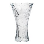 Ficha técnica e caractérísticas do produto Vaso de Cristal Ecológico Bohemia Pinwheel Luxo 17x31,4 Cm - Transparente