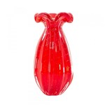 Ficha técnica e caractérísticas do produto Vaso de Cristal Murano Trouxinha Vermelho 21cm - São Marcos