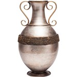 Vaso de Ferro Niquelado Prestige Cinza 26,2x45,6cm - Rojemac