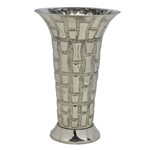 Vaso de Metal Prata Melli 37cm Espressione