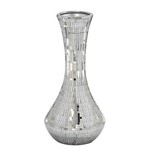 Ficha técnica e caractérísticas do produto Vaso de Vidro 34cm Espelhado