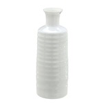 Ficha técnica e caractérísticas do produto Vaso de Vidro Branco Bernadette Espressione 25cm