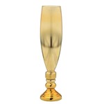 Vaso de Vidro Dourado Luxo 57cm Espressione