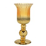 Vaso de Vidro Dourado Style 35cm Espressione