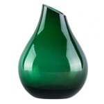 Ficha técnica e caractérísticas do produto Vaso de Vidro Gota Verde