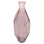 Vaso de Vidro Origami 31cm Rosa - 58295
