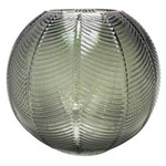 Ficha técnica e caractérísticas do produto Vaso de Vidro Oval 17cm - Verde