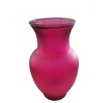 Vaso de Vidro Rosa 17x27cm - Led Lustre