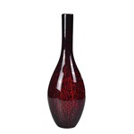 Ficha técnica e caractérísticas do produto Vaso de Vidro Vermelho 40cm - Premiere