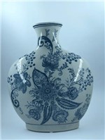 Ficha técnica e caractérísticas do produto Vaso Decorativo Azul e Branco - Espressione