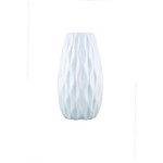 Ficha técnica e caractérísticas do produto Vaso Decorativo Cerâmica Branco 6X11,5X6Cm