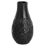 Ficha técnica e caractérísticas do produto Vaso Decorativo Comprido de Cerâmica - Cinza