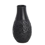 Ficha técnica e caractérísticas do produto Vaso Decorativo Comprido de Cerâmica Cinza