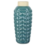 Ficha técnica e caractérísticas do produto Vaso Decorativo De Ceramica Azul Turquesa 18,5cm X 41cm