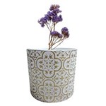 Ficha técnica e caractérísticas do produto Vaso Decorativo de Cerâmica - Royal Flowers - H41080 - Branco