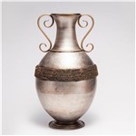 Ficha técnica e caractérísticas do produto Vaso Decorativo de Ferro Niquelado 26,5cm 30184 - Prestige