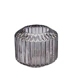 Ficha técnica e caractérísticas do produto Vaso Decorativo de Vidro Pleast Style Cinza Urban - H40037