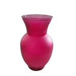 Ficha técnica e caractérísticas do produto Vaso Decorativo em Vidro Rosa