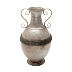 Ficha técnica e caractérísticas do produto Vaso Decorativo Ferro Niquelado 45.5cm Antik Prestige