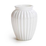 Ficha técnica e caractérísticas do produto 2 Vaso Decorativo Oval Branco 13 X 10 Cm Decoração Festas