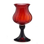 Ficha técnica e caractérísticas do produto Vaso Decorativo Vidro Vermelho Espressione