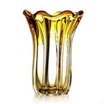 Ficha técnica e caractérísticas do produto Vaso em Cristal Murano Âmbar - São Marcos