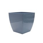 Ficha técnica e caractérísticas do produto Vaso Em Polipropileno Trapézio Siena 13,5x14cm Azul Pastel