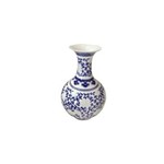 Ficha técnica e caractérísticas do produto Vaso em Porcelana - 24 Cm - Branco