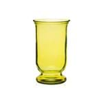 Ficha técnica e caractérísticas do produto Vaso em Vidro Amarelo Flat 25Cm