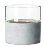 Ficha técnica e caractérísticas do produto Vaso em Vidro e Cimento Mart Cimento