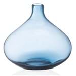 Ficha técnica e caractérísticas do produto Vaso em Vidro Fortune 21cm Azul